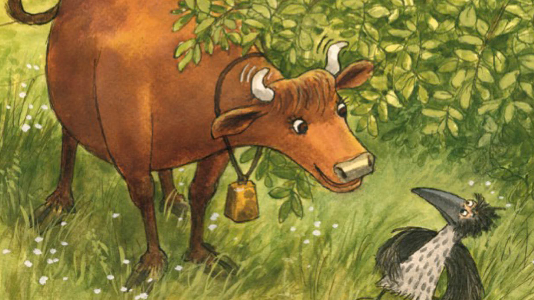 Illustration av Mamma Mu och Kråkan.