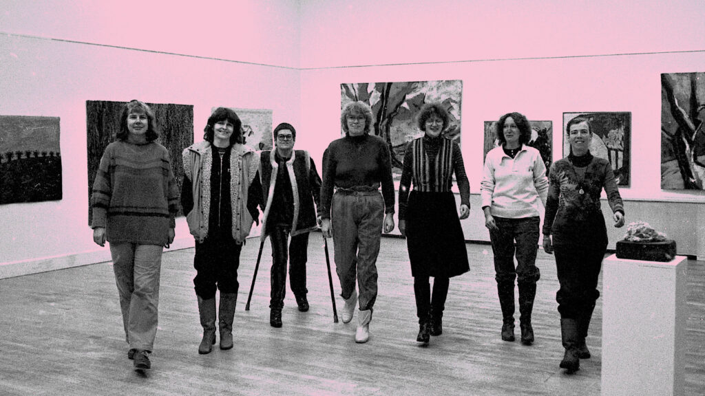 The women’s artist group Eufemia at Halland Art Museum, 1983.