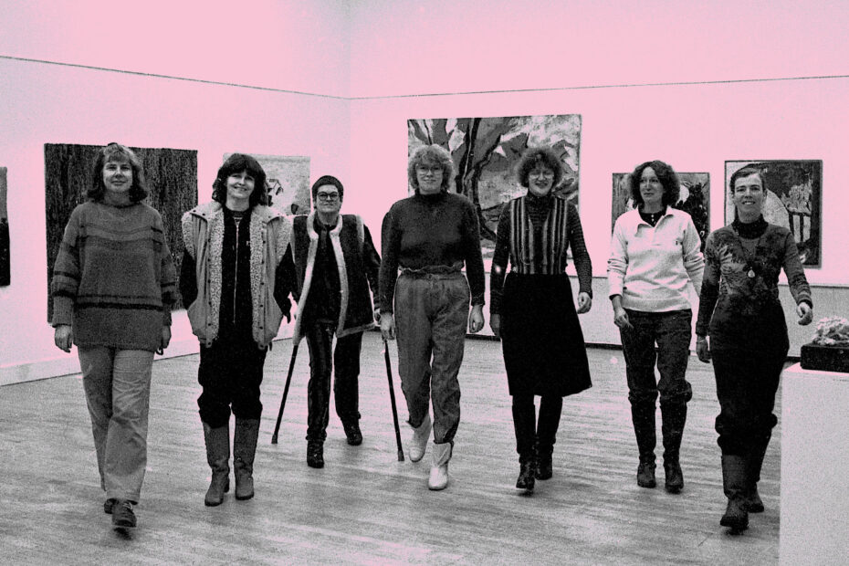 Konstnärsgruppen Eufemia på Museet i Halmstad (nuvarande Hallands Konstmuseum), 1983.