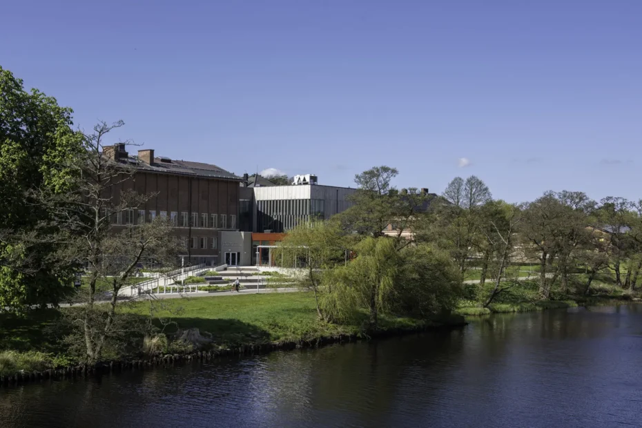 Vy över Nissan och Hallands Konstmuseum.